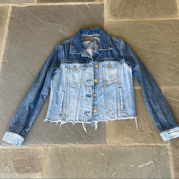 Blank NYC Jackets & Blazers - Blank NYC Two Tone Distressed Jean Jacket